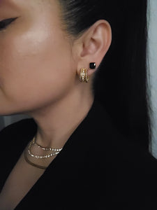 Chic Exchange - Onyx Stud Earrings